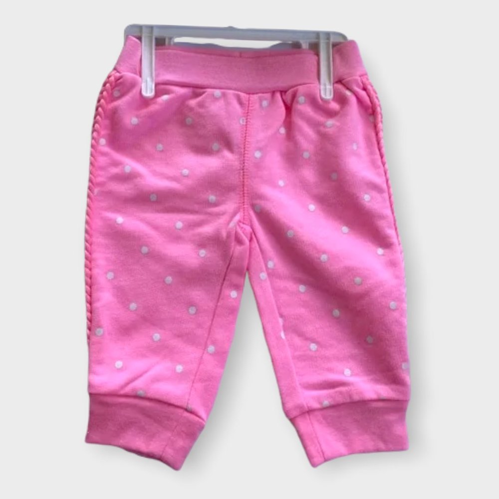 BNWT Carter's 2 Piece Polka Dot with Kitty Long Sleeve Set, 3 Months - Picture 3 of 3